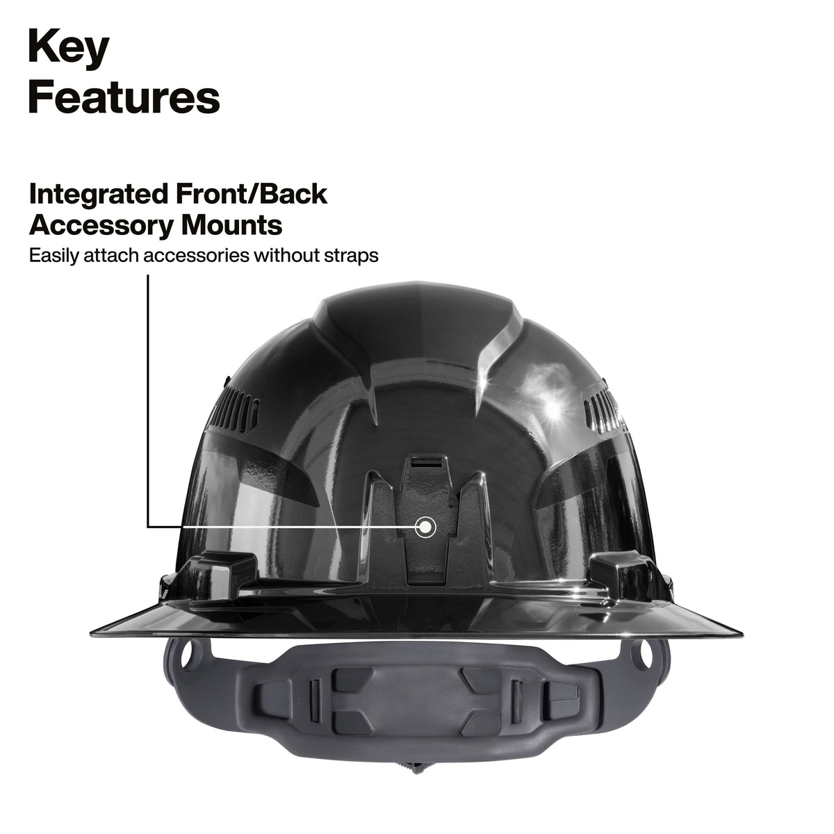 Klein Tools 60996 full brim hard hat large adjustable vents for airflow