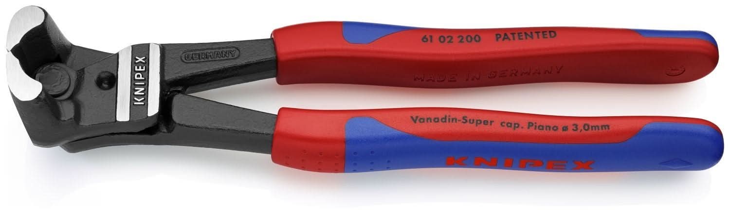 Knipex 61 02 200 High Leverage Bolt End Cutting Nippers