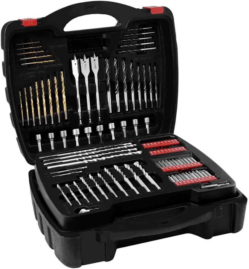 SKIL HD182002 7.5 Amp 1/2 In. Hammer Drill with 100 Piece Bit Set