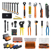 Klein Tools 621TTKIT utility tool truck set with 21 Klein tools, cases and storage