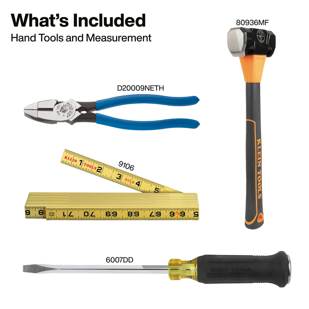 Klein Tools 621TTKIT utility truck set hand tools and cable cutter