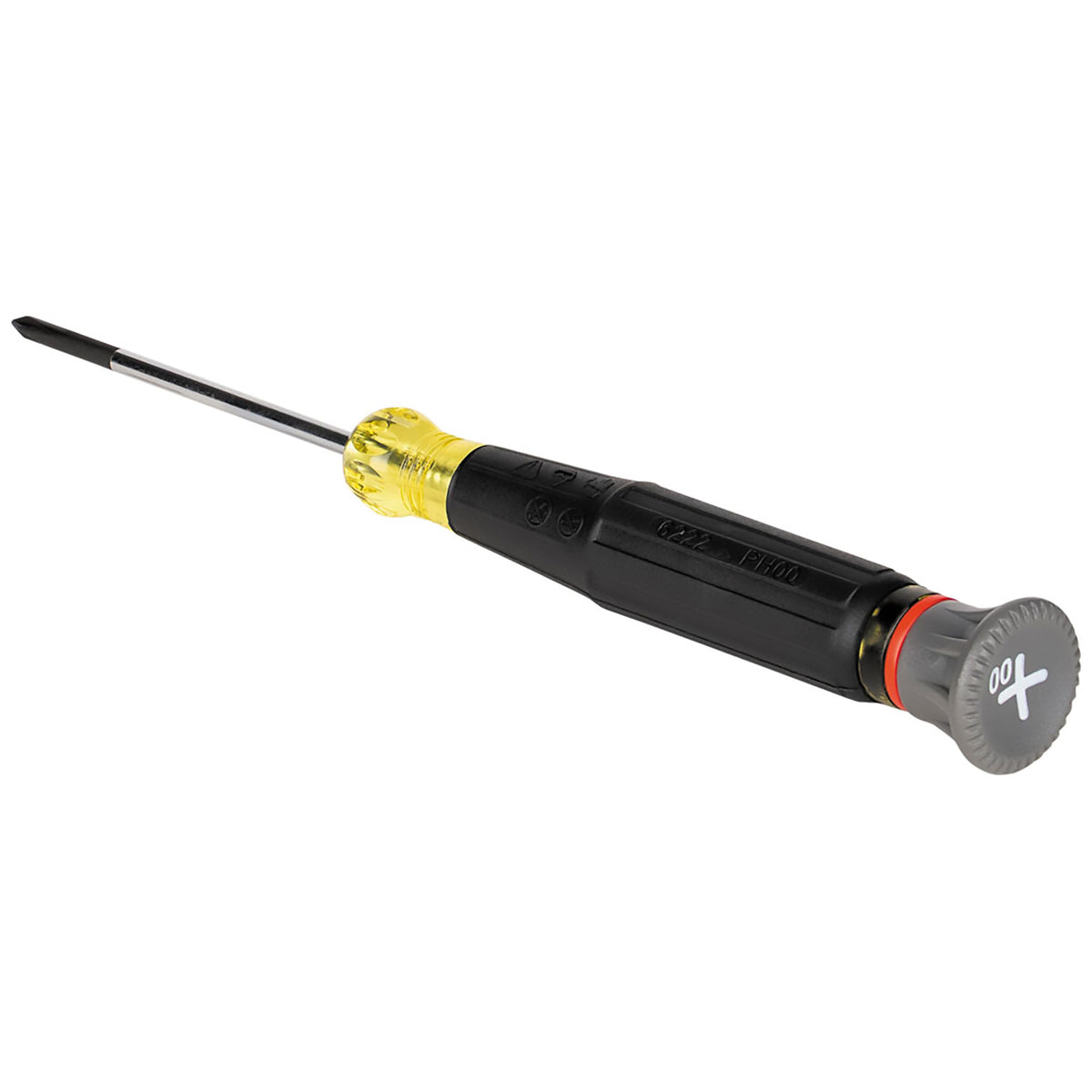 Klein 6222 precision screwdriver rotating cap and Cushion-Grip handle