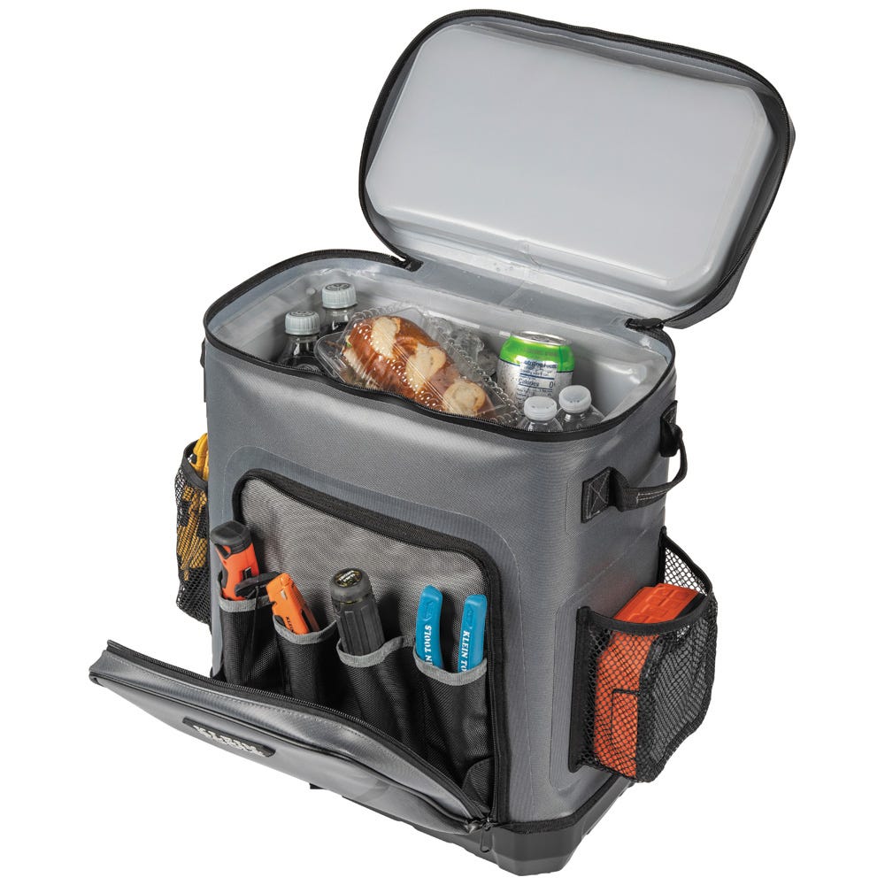 Klein Tools 62810BPCLR Backpack Cooler, Insulated, 30 Can Capacity