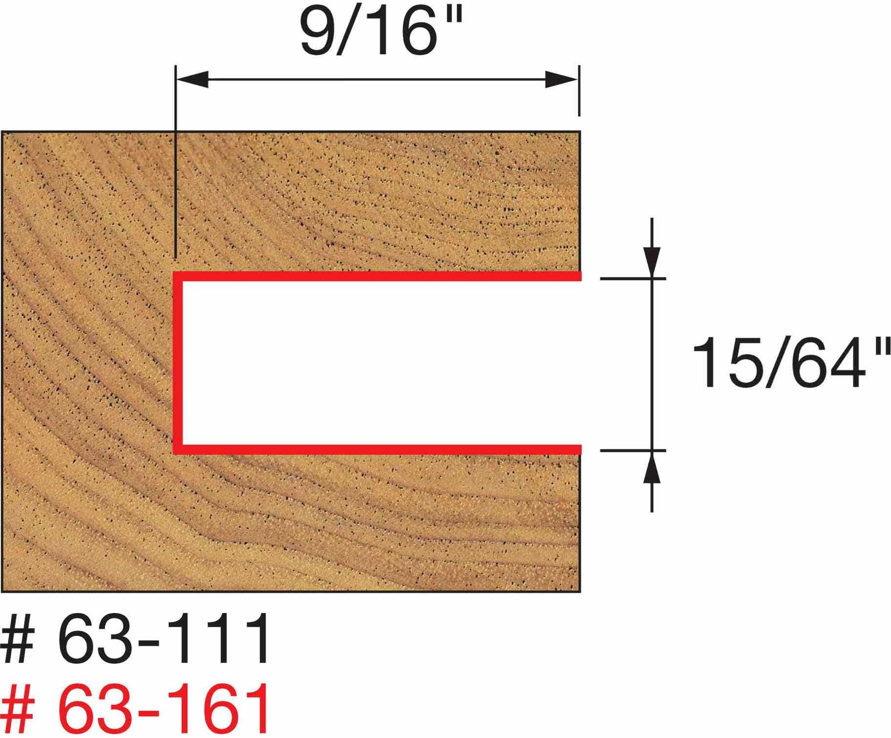 Freud 63-111 9/16-Inch Depth Slotting Cutter Set