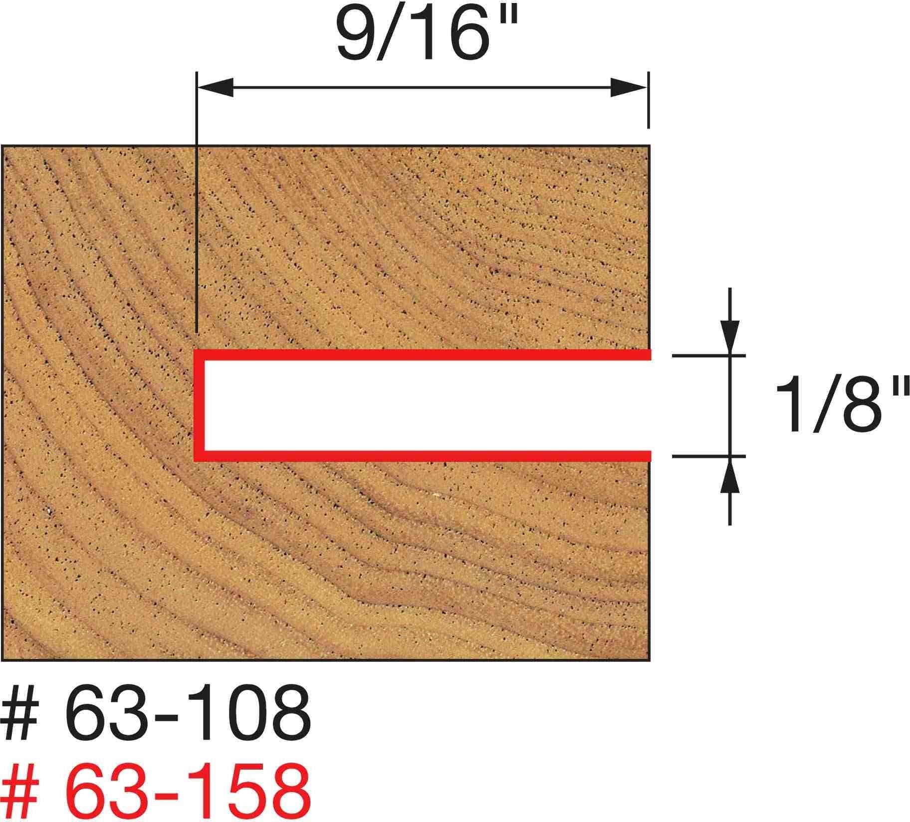Freud 63-158 9/16-Inch Depth Slotting Cutter Set