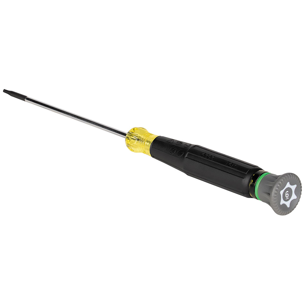 Klein 6303 precision screwdriver rotating cap and Cushion-Grip handle