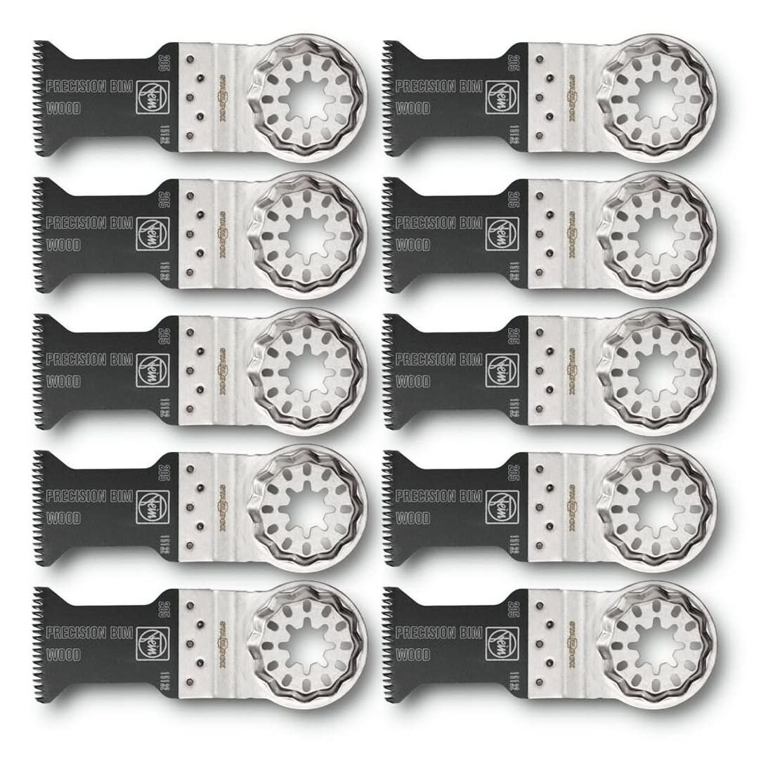 Fein 63502205290 E-Cut Precision Bi-Metal Saw Starlock Blade, 10-Pack