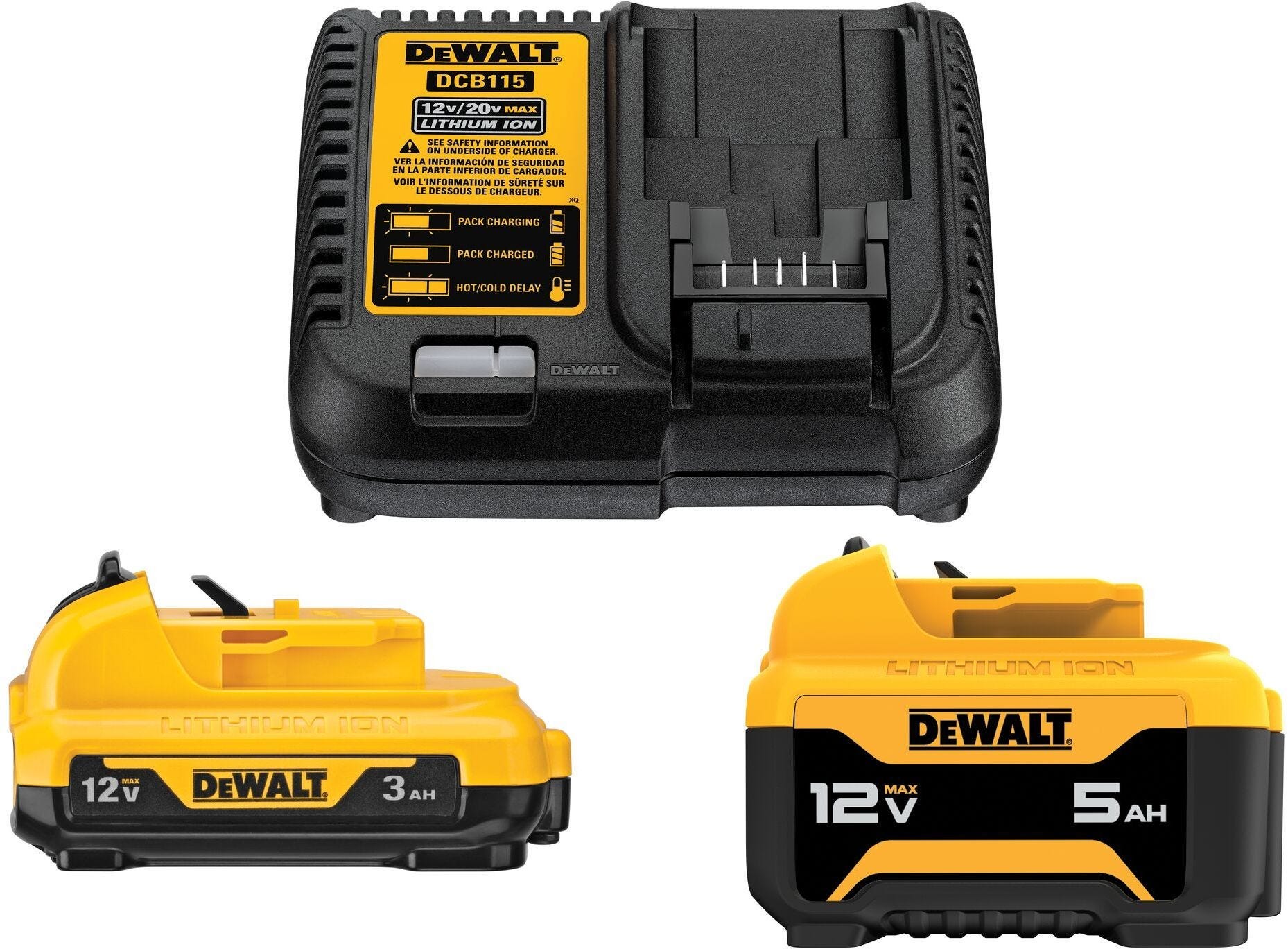 DeWalt XTREME 12V MAX Brushless 3/8 in. Ratchet, Tool Only w/ 12V MAX Dual Battery Starter Kit