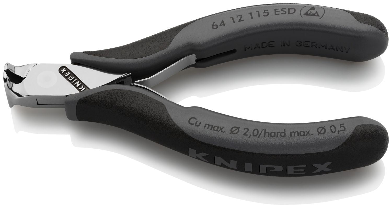 Knipex 64 12 115 ESD Electronics End Cutting Nippers-ESD Handles