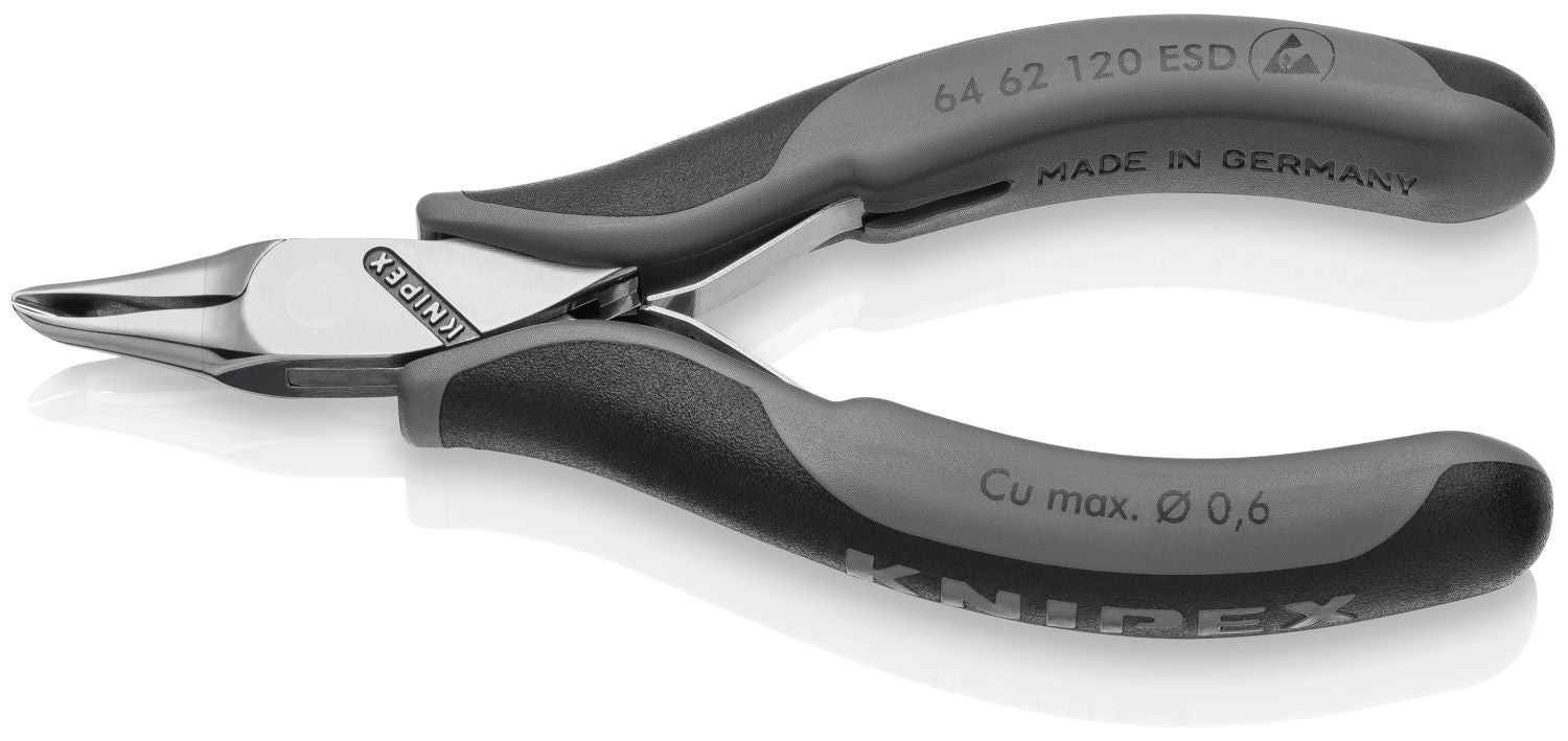 Knipex 64 62 120 ESD Electronics End Cutting Nippers-ESD Handles