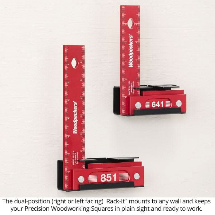 Woodpeckers 641I-24 641 Precision Woodworking Square, 6 in. w/ Rack-It
