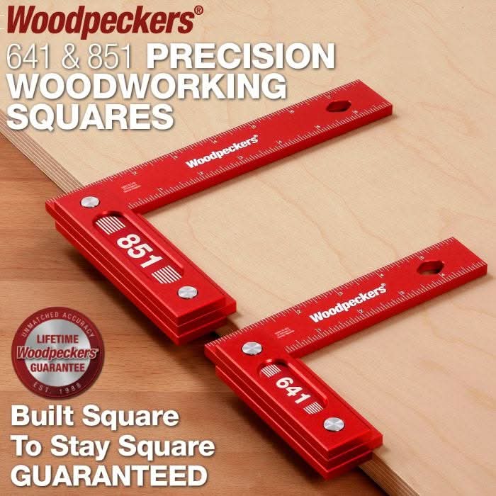 Woodpeckers 641I-24 641 Precision Woodworking Square, 6 in. w/ Rack-It