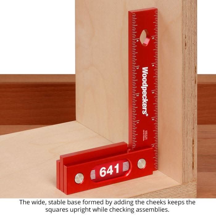 Woodpeckers 641I-24 641 Precision Woodworking Square, 6 in. w/ Rack-It