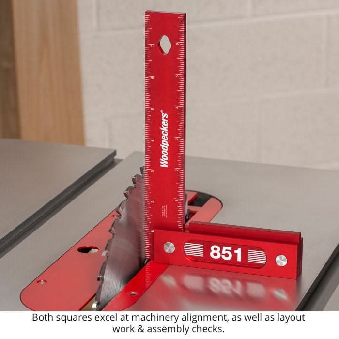 Woodpeckers 641I-24 641 Precision Woodworking Square, 6 in. w/ Rack-It