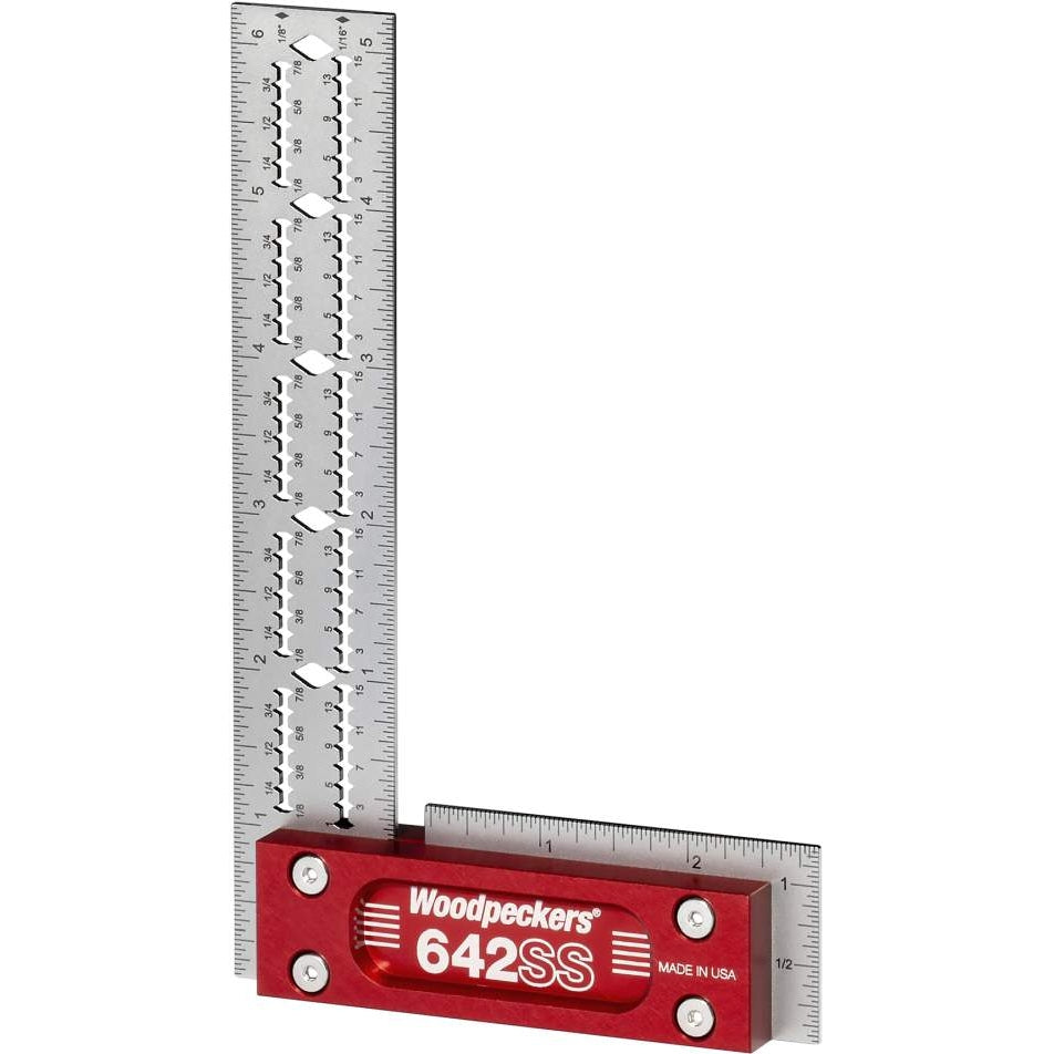Woodpeckers SSSQ-150-19 Metric Stainless Steel Square, 150mm