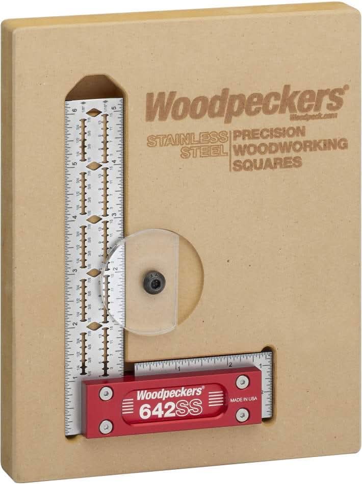 Woodpeckers SSSQ-150-19 Metric Stainless Steel Square, 150mm