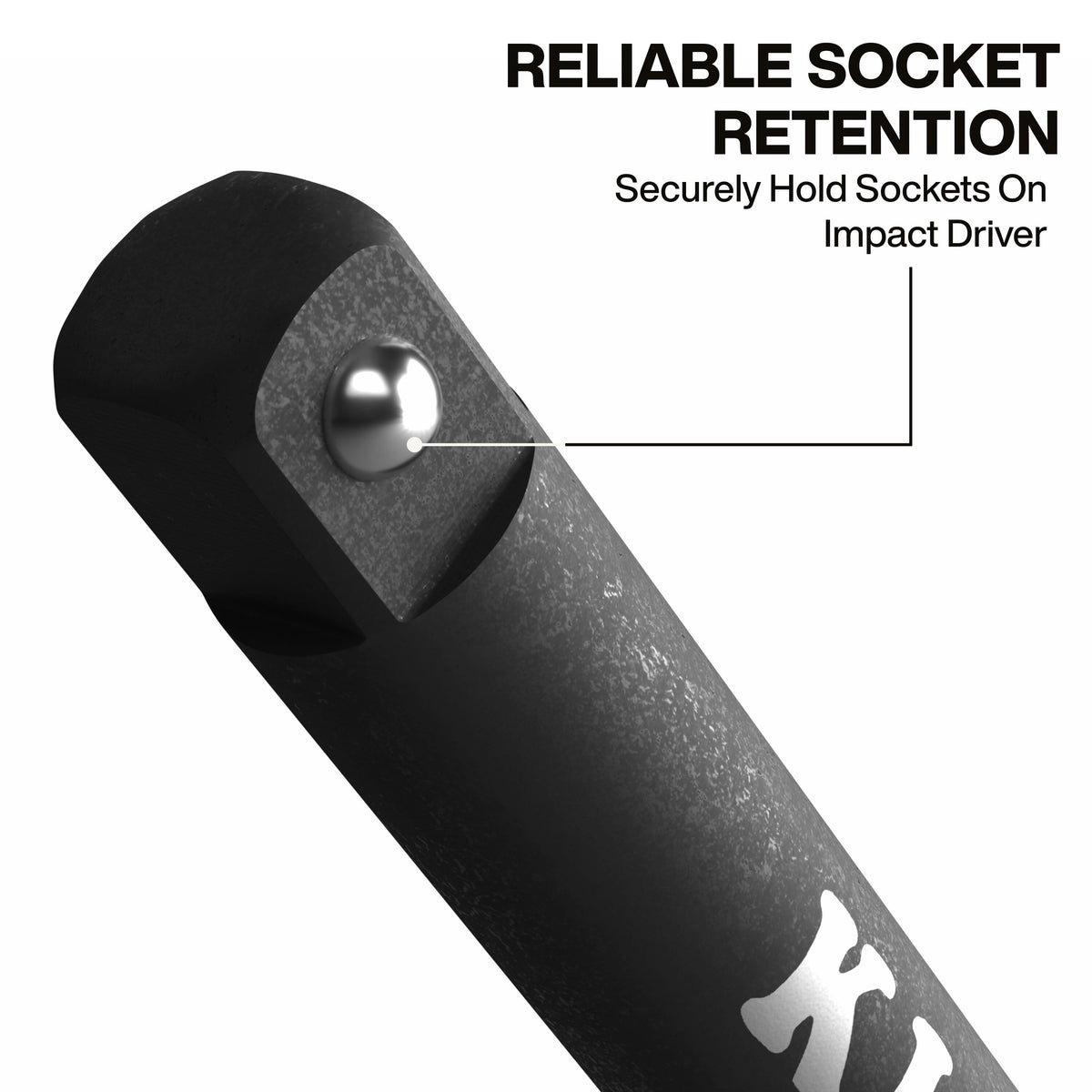 Klein Tools 65038A knurled grip textured shaft on socket extension