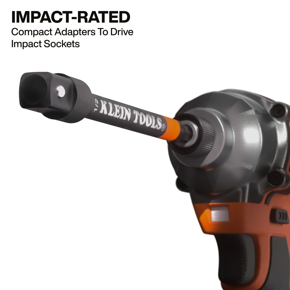 Klein Tools 65038A extensions with high-visibility orange bands and bold size markings