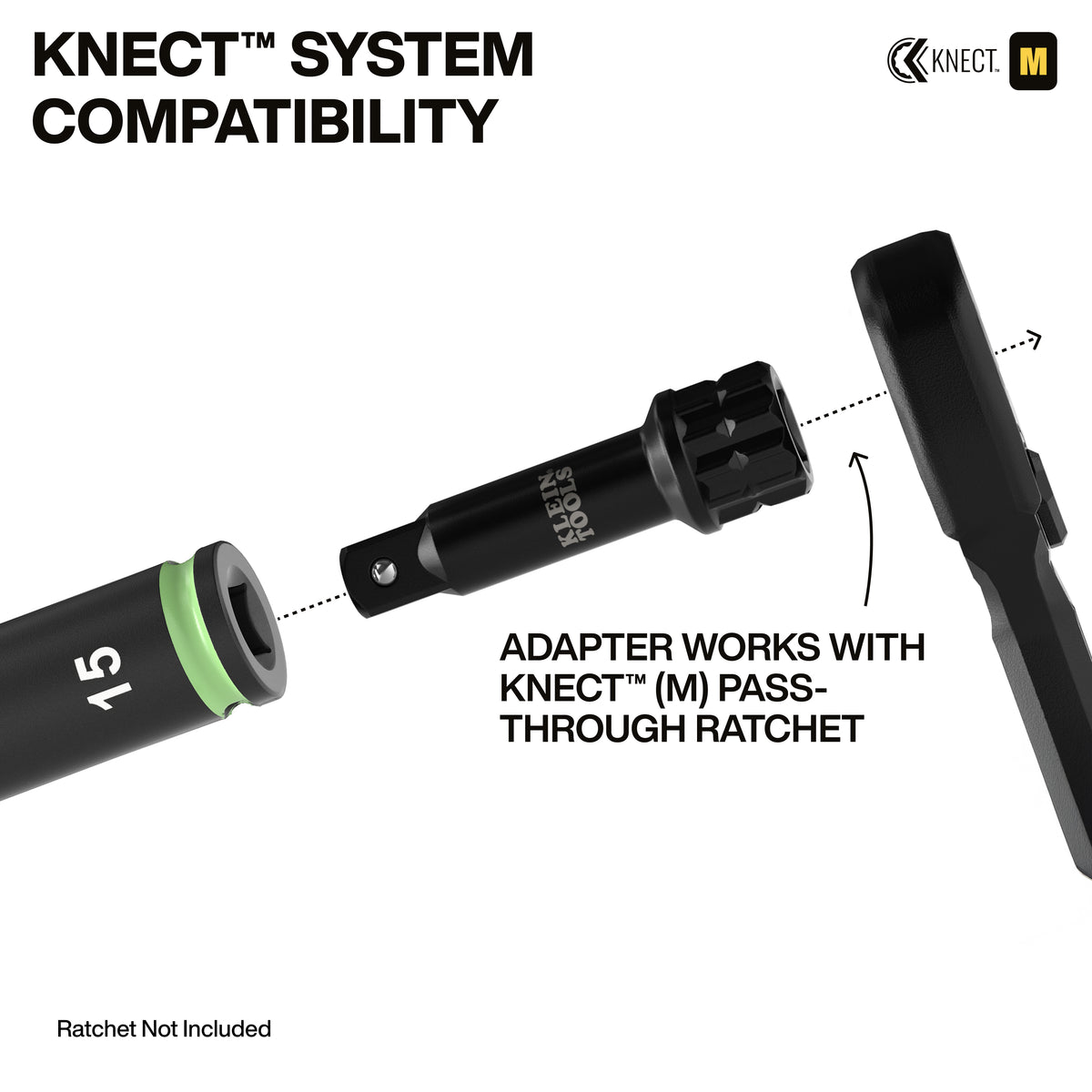 Klein KNECT Deep-Well Impact Socket Set SAE and Metric 65121IMPCT feature