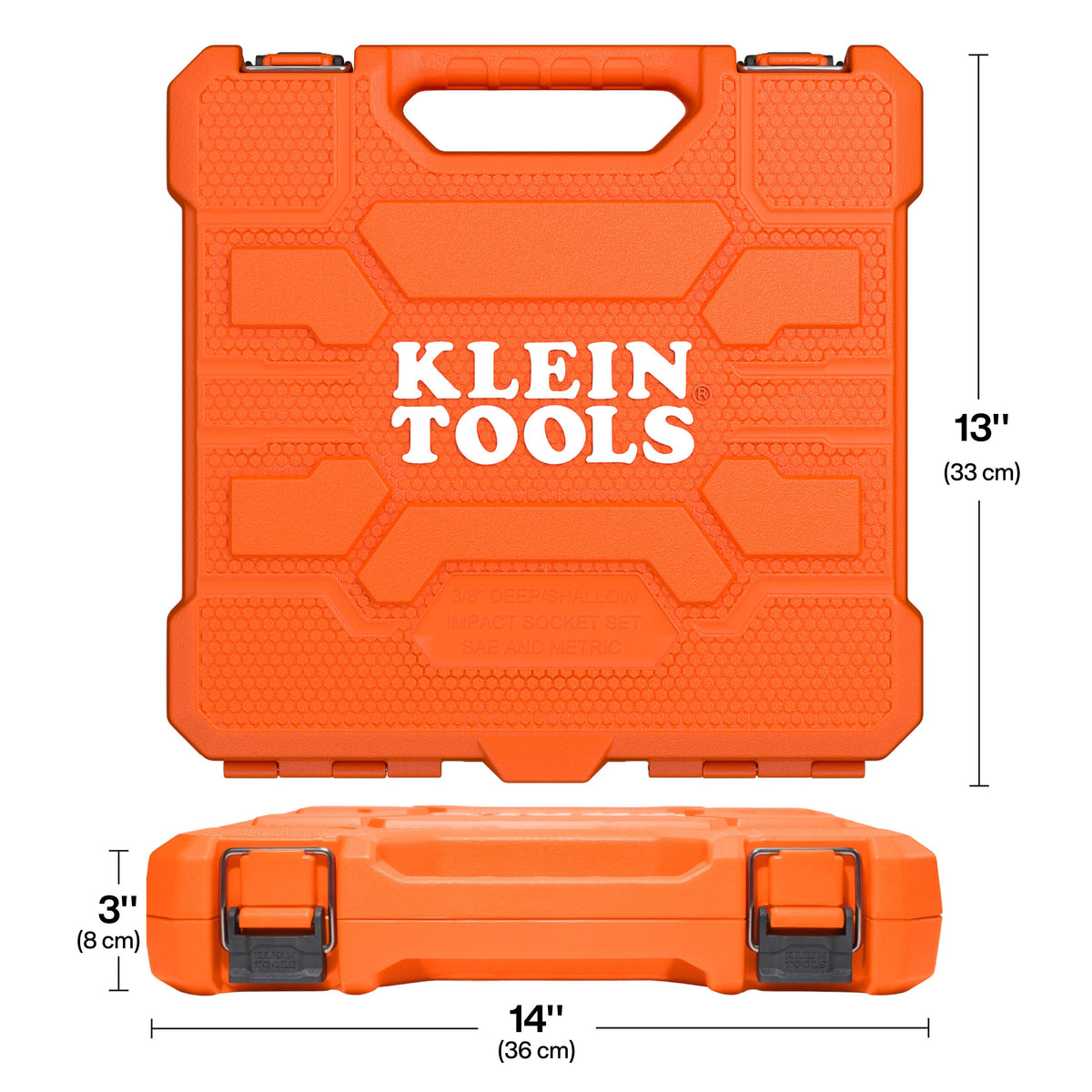 Klein Tools 65148HD deep and shallow socket set components
