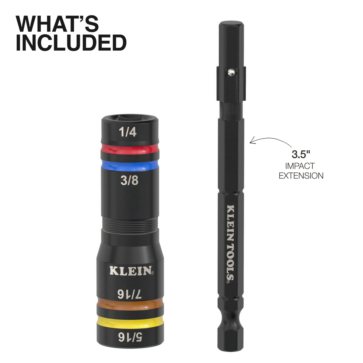 Klein Quad-4 Heavy-Duty Impact Flip Socket SAE 651QS feature