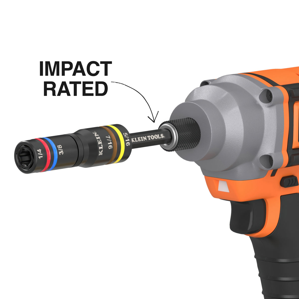 Klein Quad-4 Heavy-Duty Impact Flip Socket SAE 651QS feature