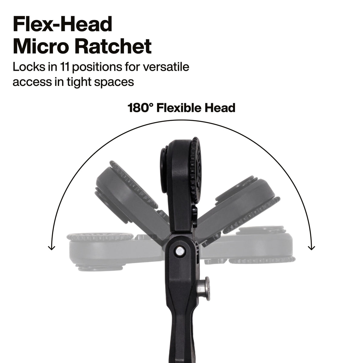 Klein Tools 65200F micro ratchet push button head release and reverse switch