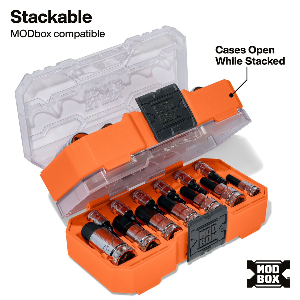 Klein Knurled Hex Bit Socket Set SAE 65213HEX feature