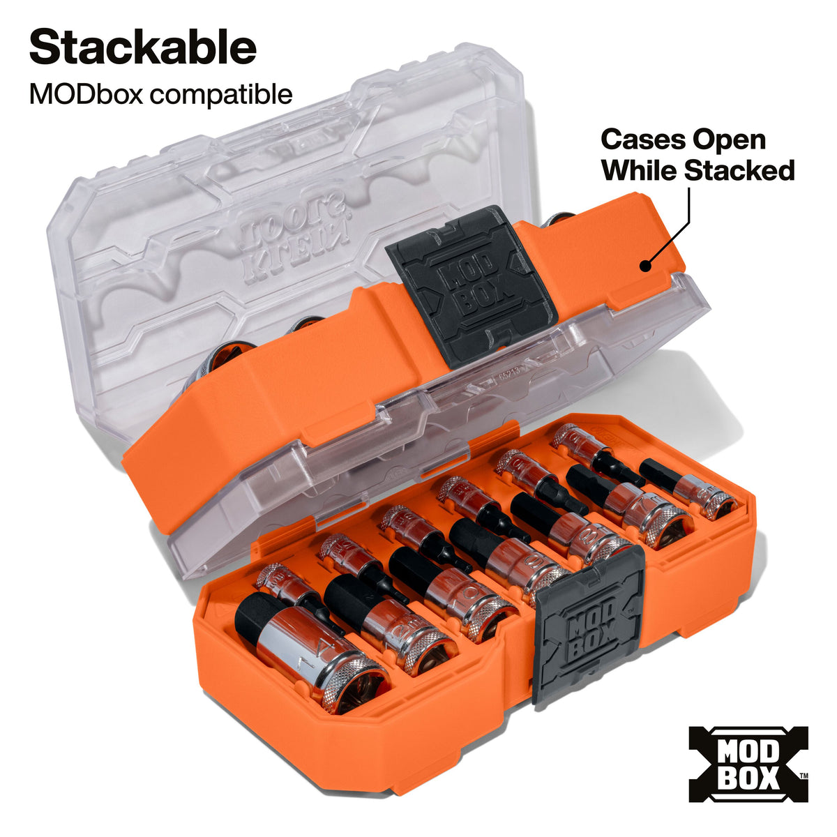 Klein 65213HEXM metric knurled hex bit socket set detail