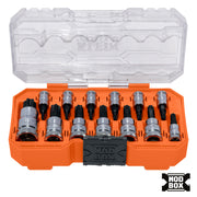 Klein Knurled TORX Bit Socket Set, 13-Piece in MODbox case