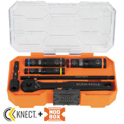 Klein Tools 65238 KNECT Essential 7-Piece Deep-Well Heavy-Duty Flip Socket Set, SAE