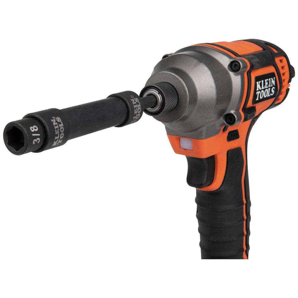 Klein Tools 65300 KNECT 32-Piece 1/4-Inch Drive Impact-Rated Pass Through Socket Set, SAE