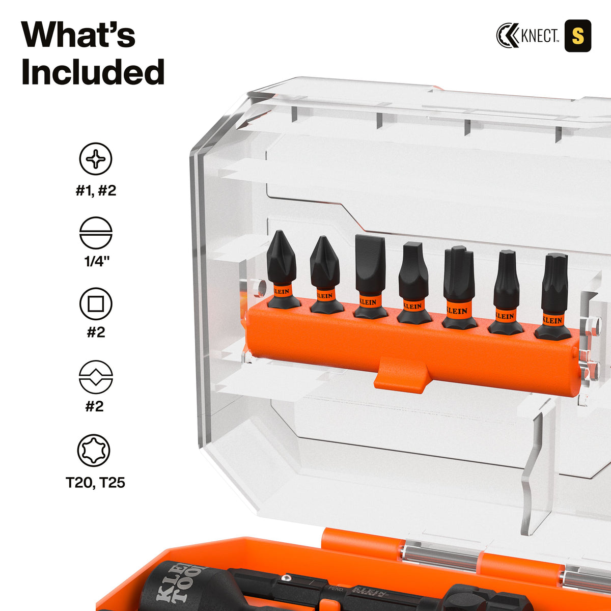 Klein Tools 65301KNECT pass-through socket driving a hex nut on extended threaded rod