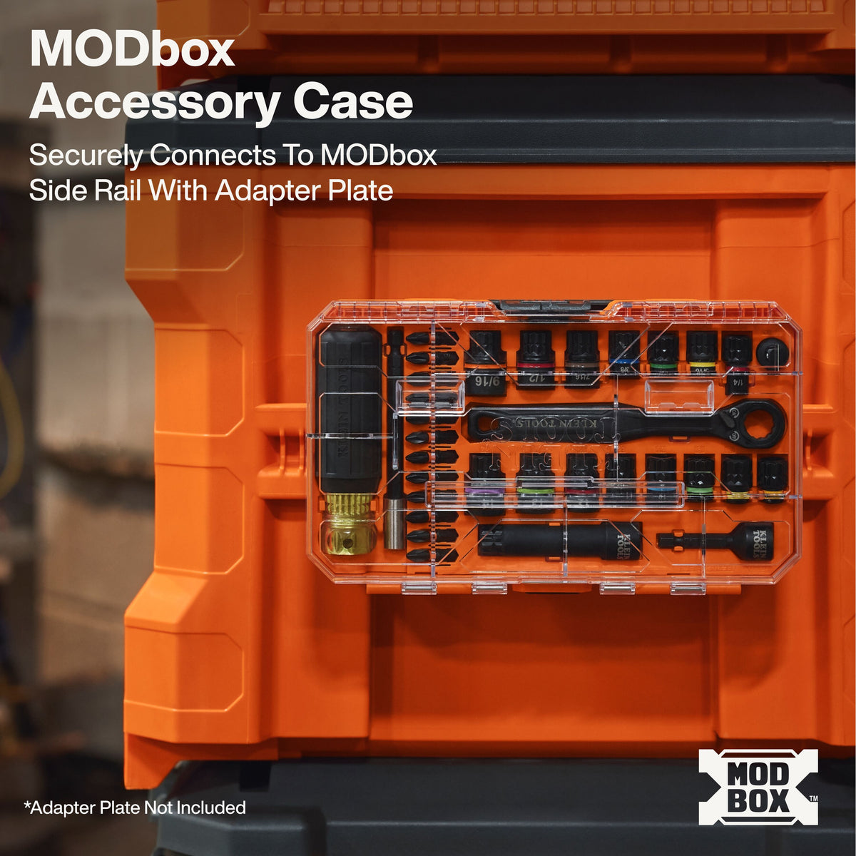 Klein Tools 65302KNECT MODbox accessory case connecting with other cases