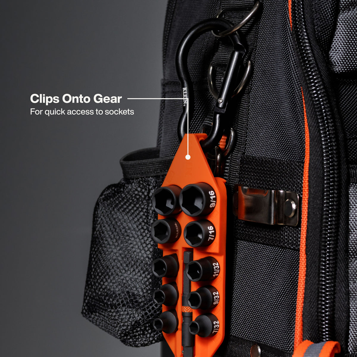 Klein Tools 65309HD impact sockets with optimized wall thickness and precise hex pockets