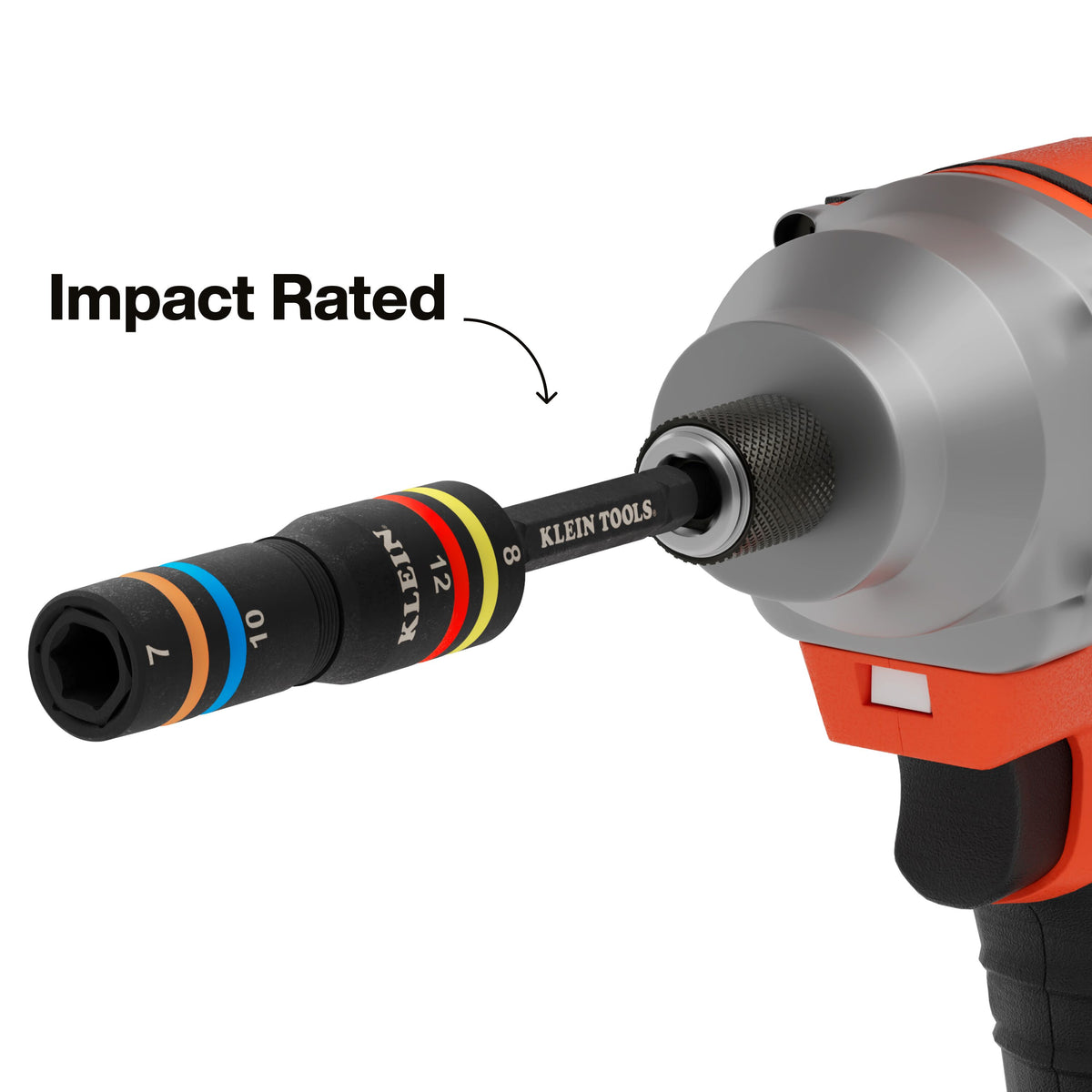 Klein Tools 653MQS heat-treated cold forged steel impact sockets