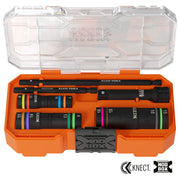 Klein Tools 653MQS KNECT Quad-12 metric impact flip socket set in MODbox storage case