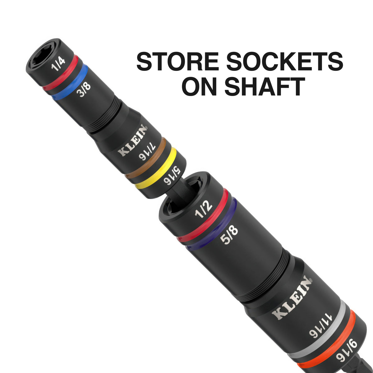 Klein 653QS Quad-12 impact flip socket detail