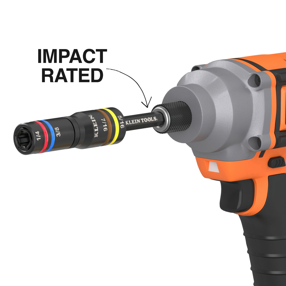 Klein 653QS Quad-12 impact flip socket detail