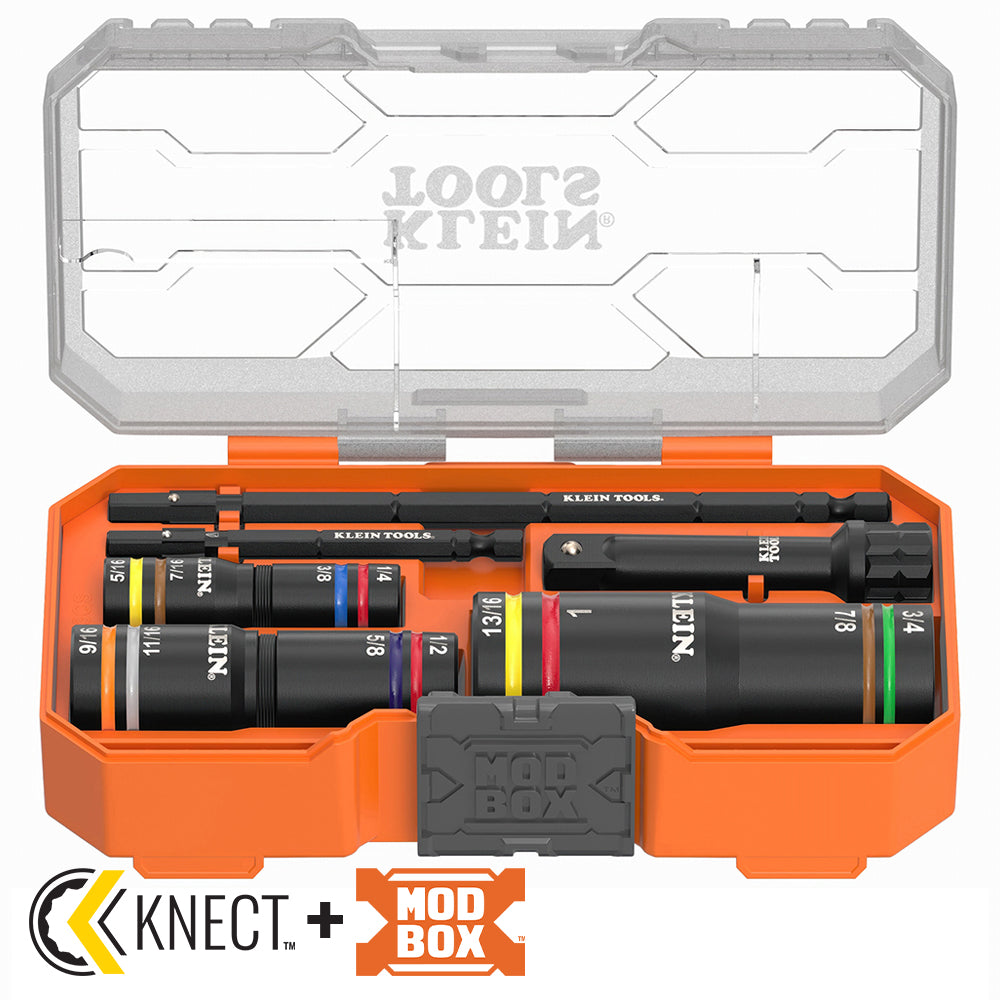Klein KNECT Quad-12 Heavy-Duty Impact Flip Sockets, SAE