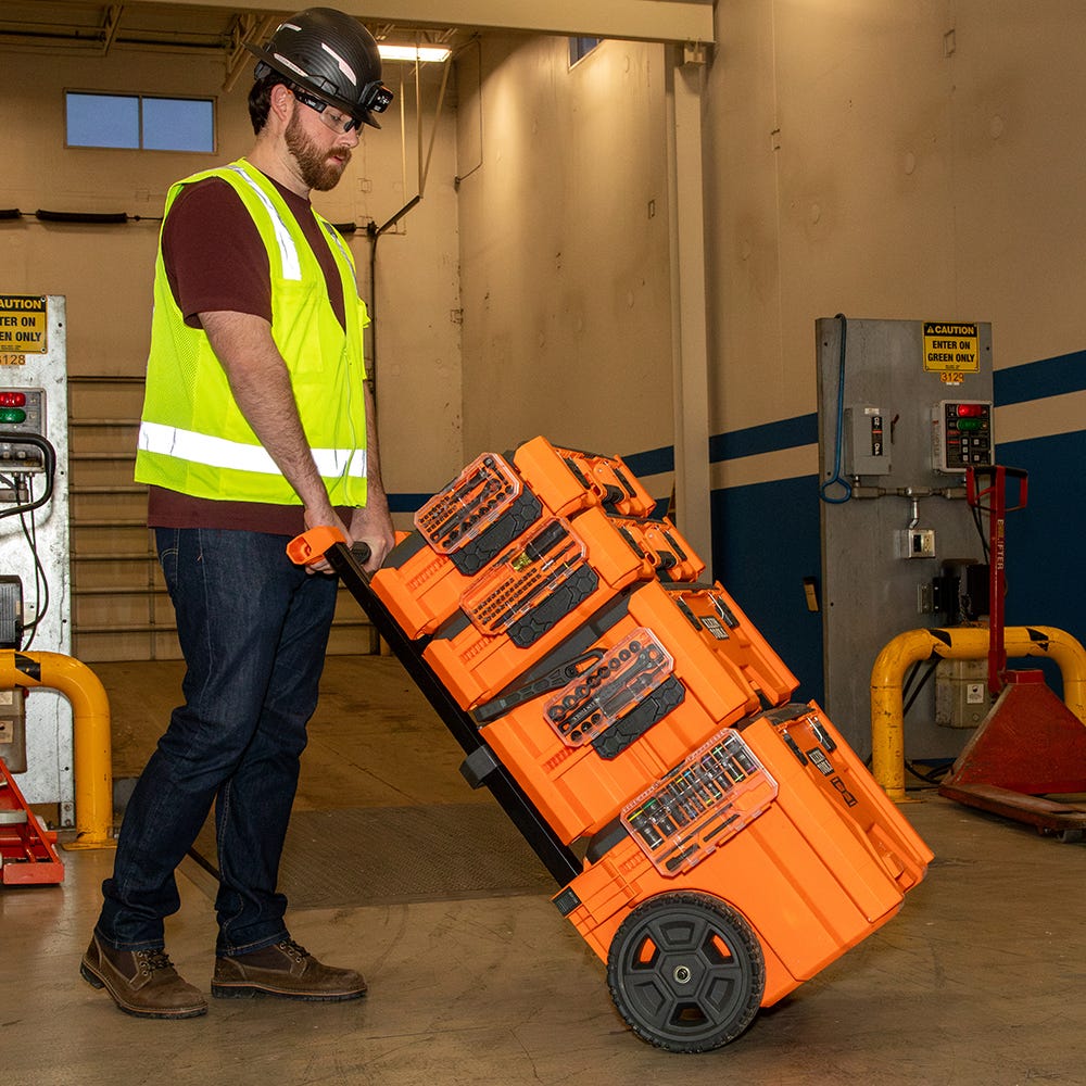 Klein Tools 65400 15-Piece KNECT 3/8 in. Drive Impact Rated Pass Through SAE Socket Set