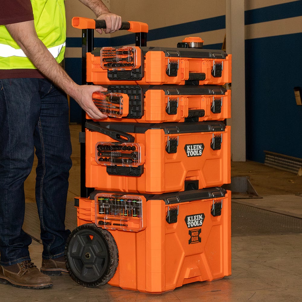 Klein Tools 65400 15-Piece KNECT 3/8 in. Drive Impact Rated Pass Through SAE Socket Set