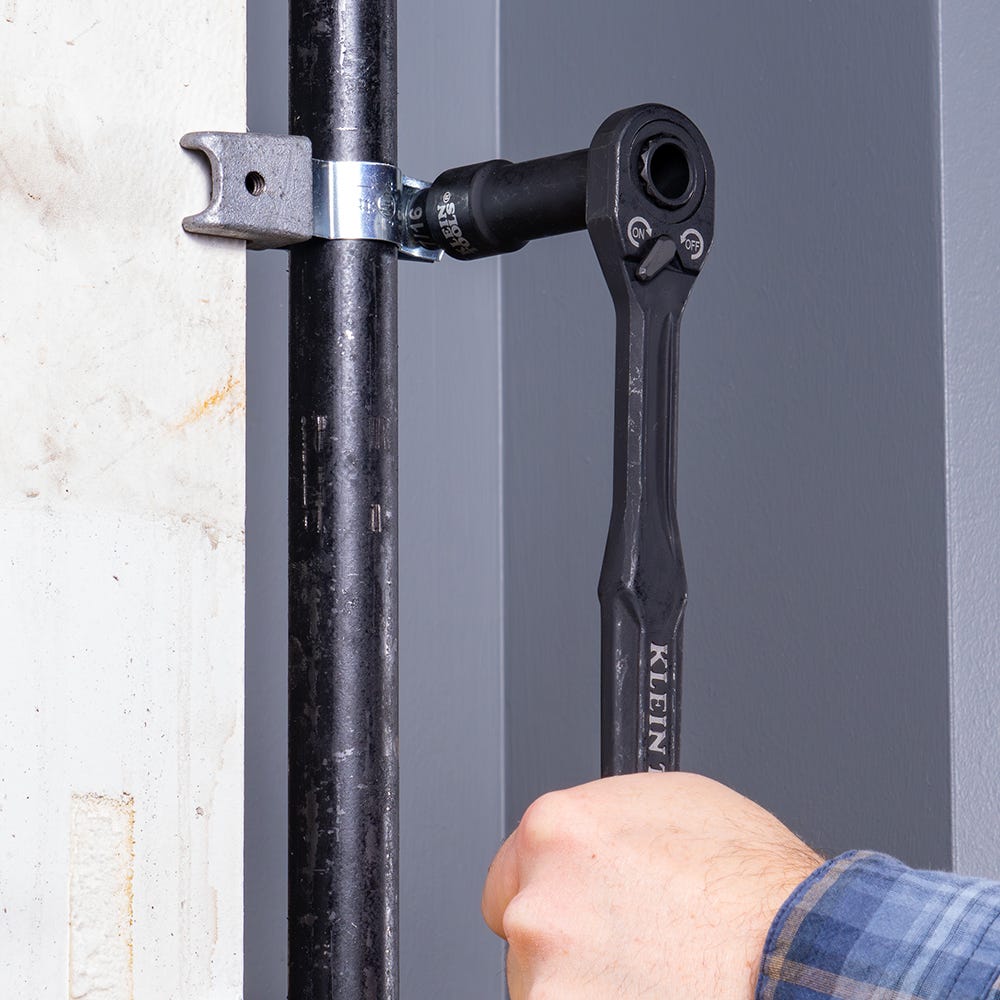 Klein Tools 65400 15-Piece KNECT 3/8 in. Drive Impact Rated Pass Through SAE Socket Set