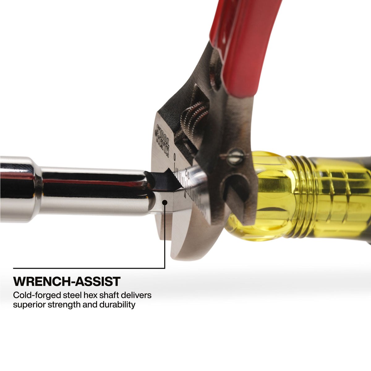 Klein 65407MAGM nut driver with pass-through hollow shaft for threaded rod