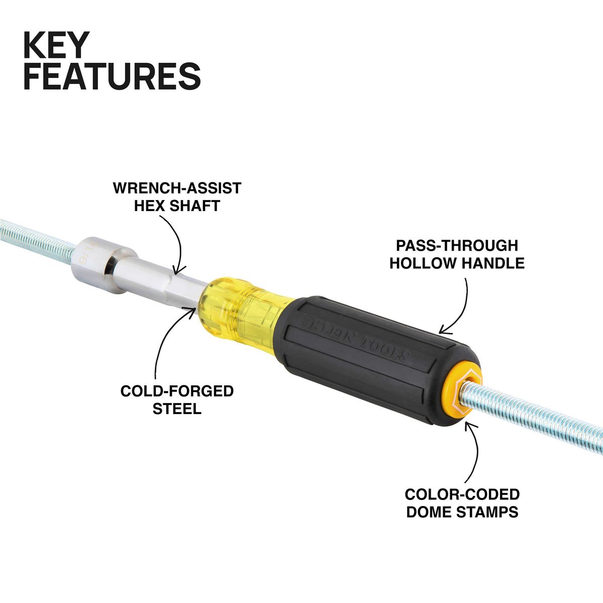 Klein 654516 5/16-in. nut driver feature detail