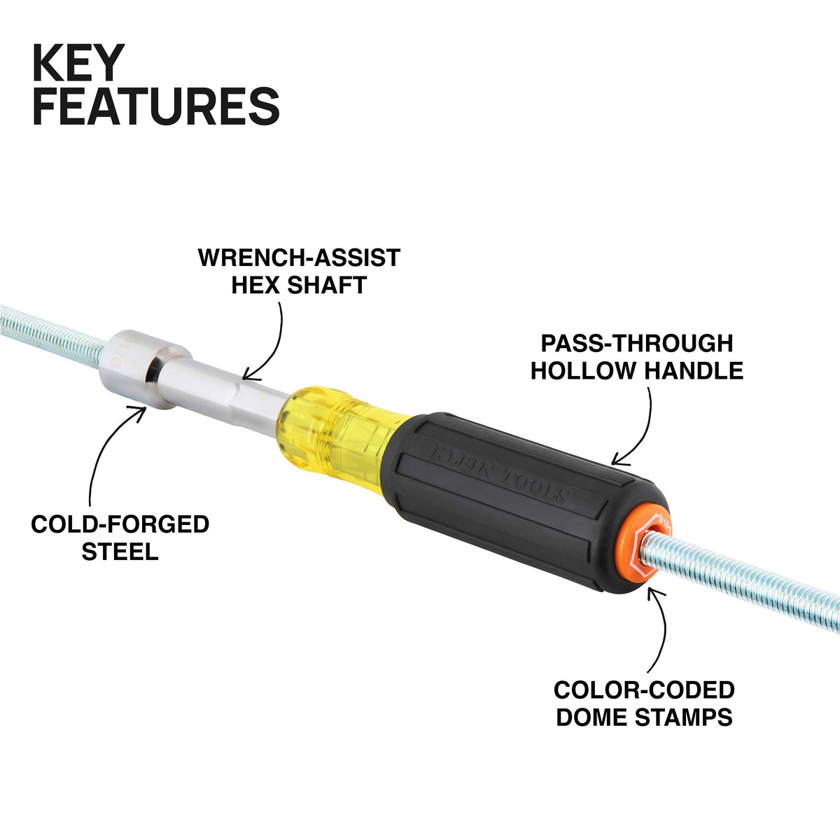 Klein 65456 nut driver set feature detail