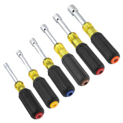 Klein Color-Coded Hollow-Shaft Heavy-Duty Nut Driver Set, 6 Pieces (65456)