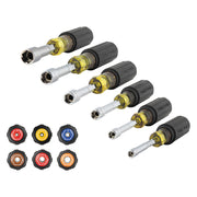 Klein Color-Coded Magnetic Hollow-Shaft Heavy-Duty Nut Driver Set, 6 Pieces (65456MAG)