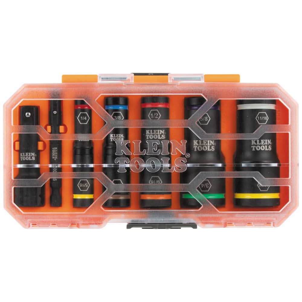 Klein Tools 65618 KNECT Flip-10 8-Piece Heavy Duty Flip Impact
