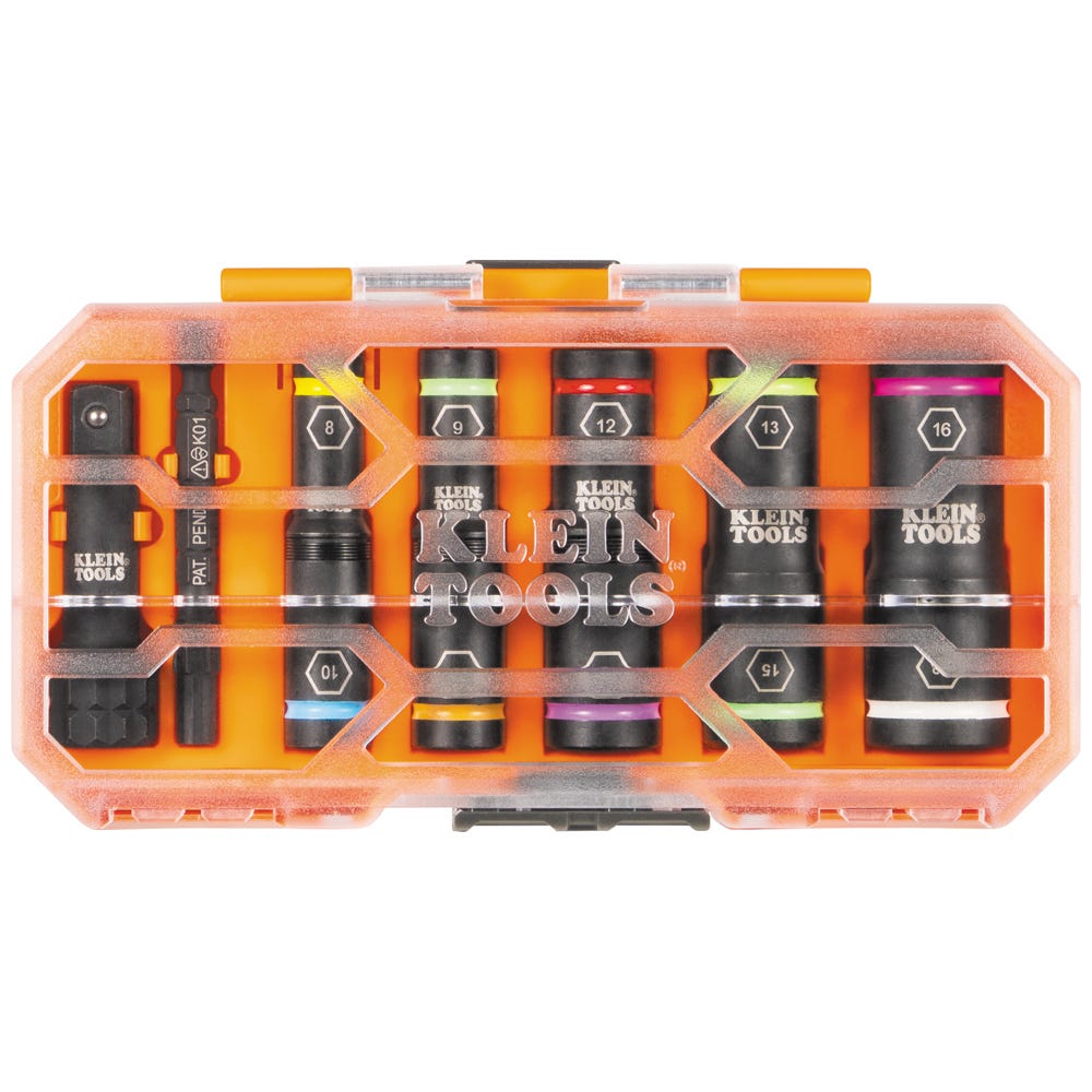Klein Tools 65619 KNECT Flip-10 8-Piece Heavy Duty Flip Impact